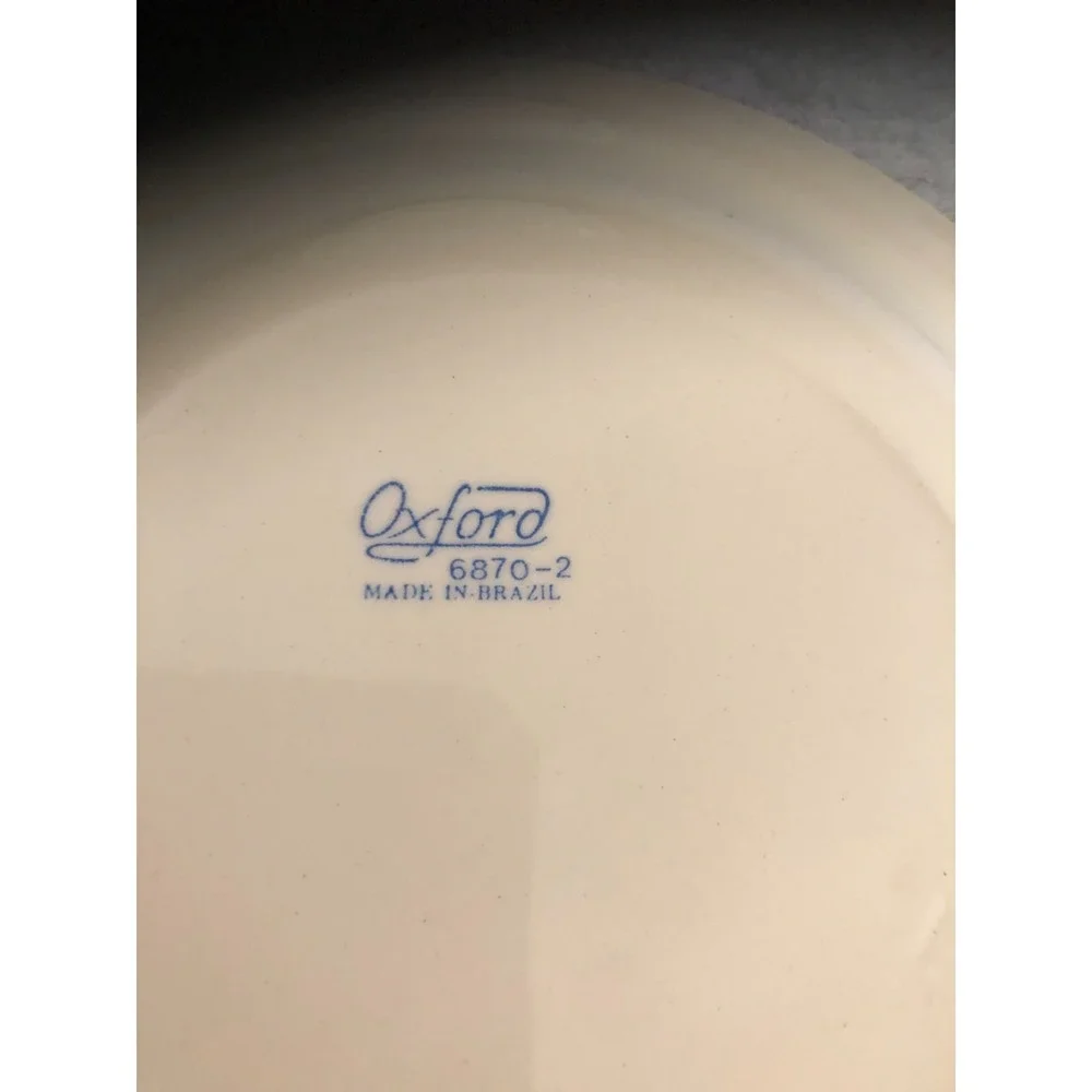 2 ~ Vintage Oxford Brazil Blue Rope Pattern Pasta/Soup/Salad Bowls 6860 2